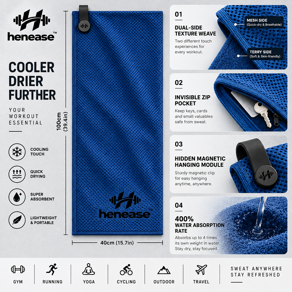 henease™ Quick-Drying Cooling Fitness Towel