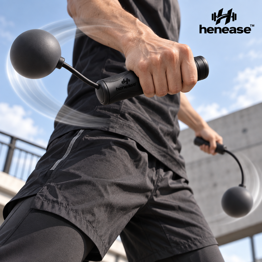 henease™ Cordless Weighted Electronic Jump Rope with Magnetic Resistance